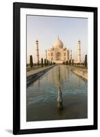 Reflection in Water. Taj Mahal at Sunset. Agra. India-Tom Norring-Framed Photographic Print