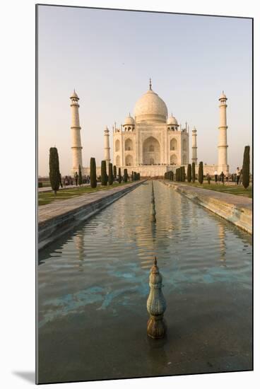 Reflection in Water. Taj Mahal at Sunset. Agra. India-Tom Norring-Mounted Photographic Print