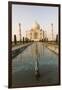 Reflection in Water. Taj Mahal at Sunset. Agra. India-Tom Norring-Framed Photographic Print