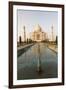 Reflection in Water. Taj Mahal at Sunset. Agra. India-Tom Norring-Framed Premium Photographic Print