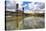 Reflection in Willamette River and Steel Bridge, Portland Oregon.-Craig Tuttle-Stretched Canvas