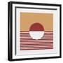 Reflection IV Red Yellow-Moira Hershey-Framed Art Print