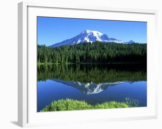 Reflection Lake, Mt. Rainier National Park, Washington, USA-Rob Tilley-Framed Photographic Print