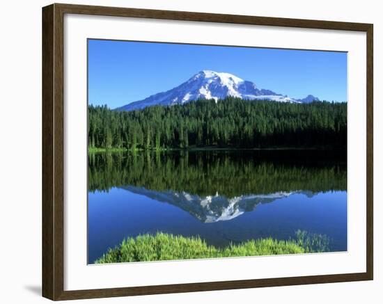 Reflection Lake, Mt. Rainier National Park, Washington, USA-Rob Tilley-Framed Photographic Print