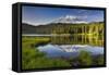 Reflection Lake Vista-Michael Blanchette Photography-Framed Stretched Canvas