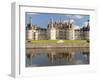 Reflection of a Castle in a River, Chateau Royal De Chambord, Loire-Et-Cher, Loire Valley, Loire...-null-Framed Photographic Print