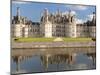 Reflection of a Castle in a River, Chateau Royal De Chambord, Loire-Et-Cher, Loire Valley, Loire...-null-Mounted Photographic Print