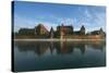 Reflection of a Castle on the River-null-Stretched Canvas