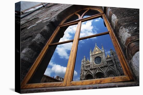 Reflection of a Cathedral in a Window-W. Perry Conway-Stretched Canvas