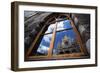 Reflection of a Cathedral in a Window-W. Perry Conway-Framed Photographic Print