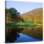 Reflection of a Hill on Water, West Point Golf Course, West Point, New York State, USA-null-Stretched Canvas