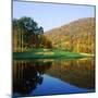 Reflection of a Hill on Water, West Point Golf Course, West Point, New York State, USA-null-Mounted Photographic Print