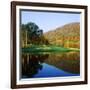 Reflection of a Hill on Water, West Point Golf Course, West Point, New York State, USA-null-Framed Photographic Print