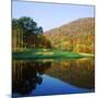 Reflection of a Hill on Water, West Point Golf Course, West Point, New York State, USA-null-Mounted Photographic Print