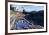 Reflection of a Lighthouse Pemaquid Point Maine-George Oze-Framed Photographic Print