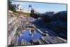 Reflection of a Lighthouse Pemaquid Point Maine-George Oze-Mounted Photographic Print
