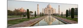 Reflection of a Mausoleum in Water, Taj Mahal, Agra, Uttar Pradesh, India-null-Mounted Photographic Print