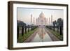 Reflection of a Mausoleum in Water, Taj Mahal, Agra, Uttar Pradesh, India-null-Framed Premium Photographic Print