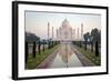 Reflection of a Mausoleum in Water, Taj Mahal, Agra, Uttar Pradesh, India-null-Framed Photographic Print