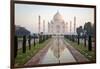 Reflection of a Mausoleum in Water, Taj Mahal, Agra, Uttar Pradesh, India-null-Framed Photographic Print