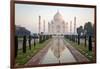 Reflection of a Mausoleum in Water, Taj Mahal, Agra, Uttar Pradesh, India-null-Framed Photographic Print