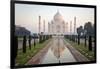 Reflection of a Mausoleum in Water, Taj Mahal, Agra, Uttar Pradesh, India-null-Framed Photographic Print