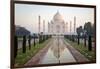 Reflection of a Mausoleum in Water, Taj Mahal, Agra, Uttar Pradesh, India-null-Framed Premium Photographic Print