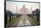 Reflection of a Mausoleum in Water, Taj Mahal, Agra, Uttar Pradesh, India-null-Framed Stretched Canvas