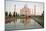 Reflection of a Mausoleum in Water, Taj Mahal, Agra, Uttar Pradesh, India-null-Mounted Premium Photographic Print