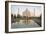 Reflection of a Mausoleum in Water, Taj Mahal, Agra, Uttar Pradesh, India-null-Framed Photographic Print