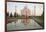 Reflection of a Mausoleum in Water, Taj Mahal, Agra, Uttar Pradesh, India-null-Framed Photographic Print