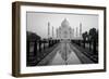 Reflection of a mausoleum in water, Taj Mahal, Agra, Uttar Pradesh, India-null-Framed Photographic Print