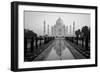 Reflection of a mausoleum in water, Taj Mahal, Agra, Uttar Pradesh, India-null-Framed Photographic Print