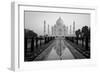 Reflection of a mausoleum in water, Taj Mahal, Agra, Uttar Pradesh, India-null-Framed Photographic Print