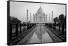 Reflection of a mausoleum in water, Taj Mahal, Agra, Uttar Pradesh, India-null-Framed Stretched Canvas