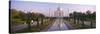 Reflection of a Mausoleum on Water, Taj Mahal, Agra, Uttar Pradesh, India-null-Stretched Canvas