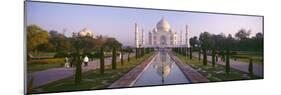 Reflection of a Mausoleum on Water, Taj Mahal, Agra, Uttar Pradesh, India-null-Mounted Photographic Print