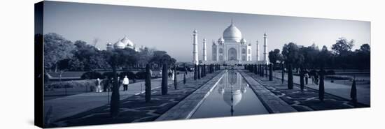 Reflection of a Mausoleum on Water, Taj Mahal, Agra, Uttar Pradesh, India-null-Stretched Canvas