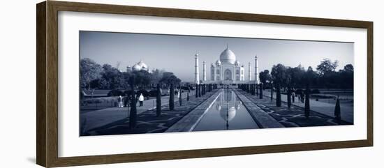 Reflection of a Mausoleum on Water, Taj Mahal, Agra, Uttar Pradesh, India-null-Framed Photographic Print