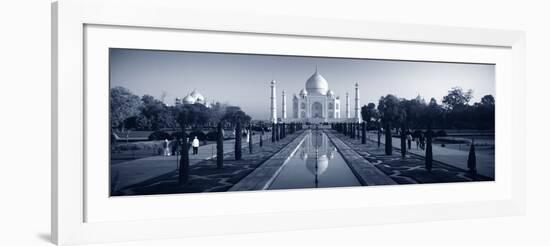 Reflection of a Mausoleum on Water, Taj Mahal, Agra, Uttar Pradesh, India-null-Framed Photographic Print