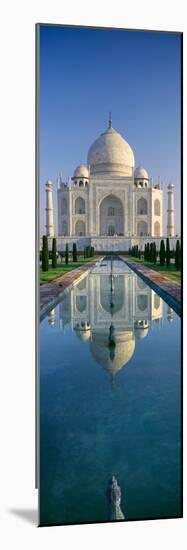 Reflection of a Mausoleum on Water, Taj Mahal, Agra, Uttar Pradesh, India-null-Mounted Photographic Print