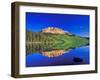 Reflection of Beartooth Butte into Beartooth Lake, Wyoming, USA-Chuck Haney-Framed Photographic Print