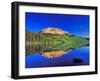 Reflection of Beartooth Butte into Beartooth Lake, Wyoming, USA-Chuck Haney-Framed Photographic Print