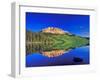 Reflection of Beartooth Butte into Beartooth Lake, Wyoming, USA-Chuck Haney-Framed Photographic Print