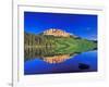 Reflection of Beartooth Butte into Beartooth Lake, Wyoming, USA-Chuck Haney-Framed Photographic Print