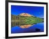 Reflection of Beartooth Butte into Beartooth Lake, Wyoming, USA-Chuck Haney-Framed Photographic Print