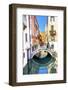 Reflection of buildings and boats, Venice, Italy-William Perry-Framed Photographic Print