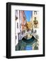 Reflection of buildings and boats, Venice, Italy-William Perry-Framed Photographic Print