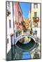 Reflection of buildings and boats, Venice, Italy-William Perry-Mounted Photographic Print