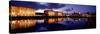 Reflection of Buildings in Water, Albert Dock, Liverpool, Merseyside, England-null-Stretched Canvas